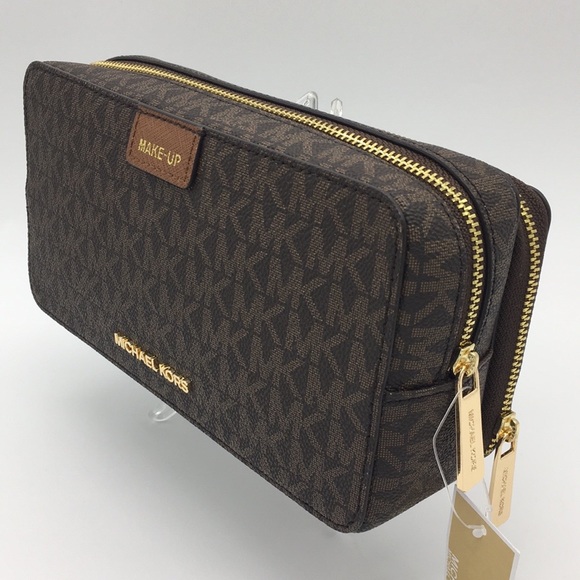 Michael Kors Jet Set Travel LG DBL ZIP TRV POUCH - Picture 9 of 10